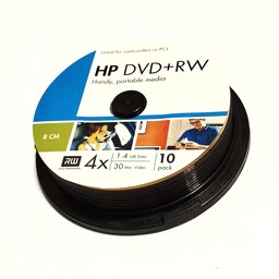 DVD -RW HP  دی وی دی خام  10عددی