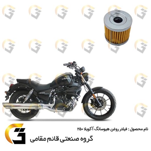 فیلتر روغن موتورسیکلت مناسب برای هیوسانگ  آکویلا HYOSUNG  AQUILA 250 