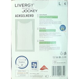 رکابی زیرپوش سفید مردانه سایز L و XL لیورجی LIVERGY آلمان (ارسال رایگان)