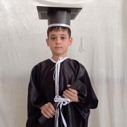 لباس فارغ التحصیلی کلاس اول همراه با کلاه 