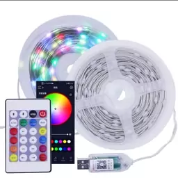 ریسه نواری هوشمند RGB IC usb 5v تم تولد 10 متری