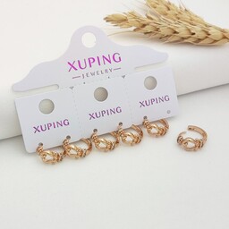 گوشواره حلقه ای ژوپینگ اصل کد 73 ضد حساسیت و رنگ ثابت گوشواره اصل XUPING گوشواره زنانه xuping گوشواره ژوپینگ حلقه ای اصل