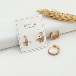 گوشواره XUPING اصل کد 62 ضد حساسیت و رنگ ثابت گوشواره اصل XUPING گوشواره دخترانهxuping گوشواره ژوپینگ اصل نگین دار 