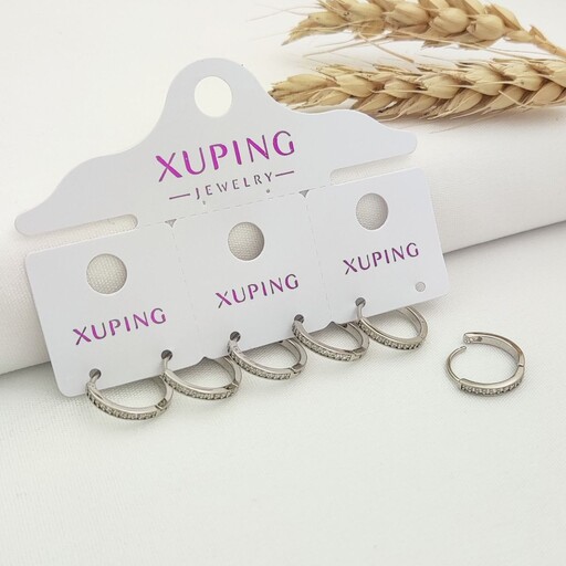 گوشواره حلقه ای ژوپینگ اصل کد 71 ضد حساسیت و رنگ ثابت گوشواره اصل XUPING گوشواره زنانه xuping گوشواره ژوپینگ حلقه ای اصل