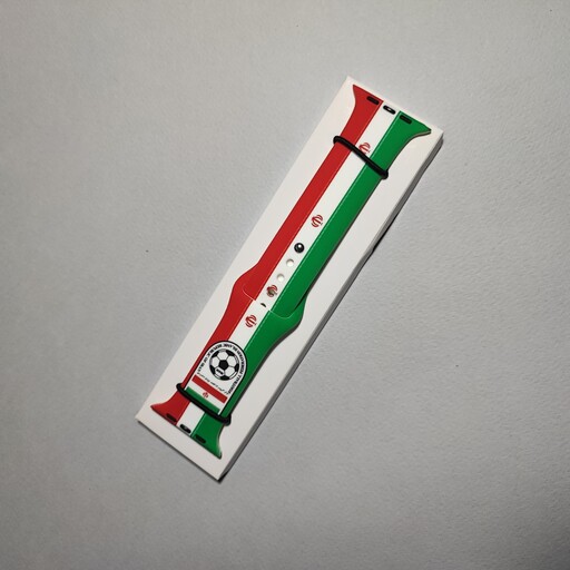 بند سیلیکونی اپل واچ طرح پرچم ایران سایز 44-45-49