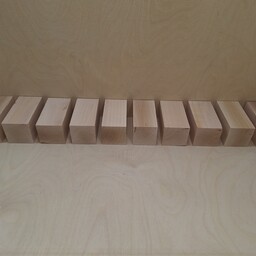 بلوک چوبی گلابی ، 5 در 5 در 8سانتی متر