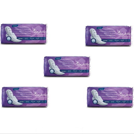 نوار بهداشتی بالدار مای لیدی Classic purple سایز بزرگ مجموعه 5 عددی (عمده)