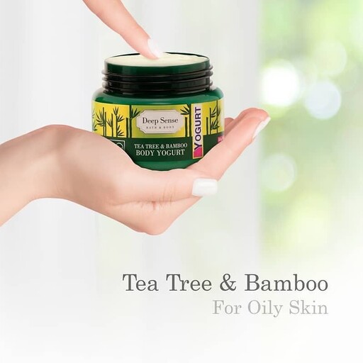 کرم ژل آبرسان بدن ( ماست بدن ) دیپ سنس مدل درخت چای و بامبو پوست چرب حجم 250 میلی لیتر Tea Tree And Bambo Body Yogurt 