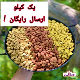 آجیل  سه مغز زعفرانی یک کیلویی اعتماد  ویژه و تازه