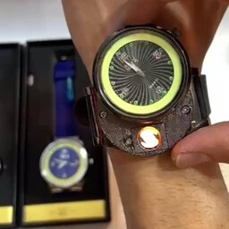 فندک المنتی ساعتی همراه با جعبه با کیفیت و قیمت مناسب
