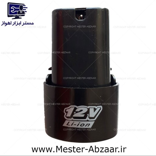 باتری دریل شارژی 12 ولت لیتیومی خشابی استوانه BIST 12V با ارسال رایگان باطری مناسب ادون باس ویوارکس گریتک و..