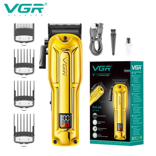 ماشین اصلاح وی جی آر VGR V-138 ا PROFFESSIONAL HAIR CLIPPER ا قشمی شاپ QESHMISHOP