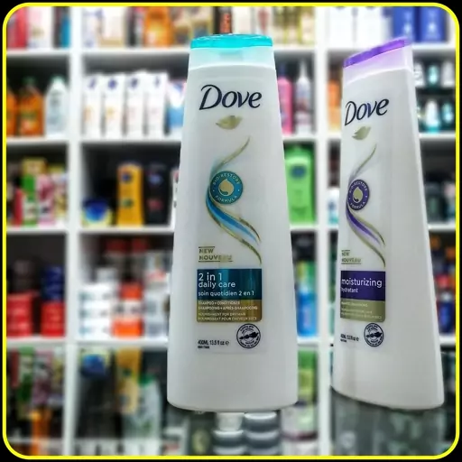 شامپو سر محافظ روزانه دو در یک همراه با نرم کننده مو سر (400میل) shampoo hair dove