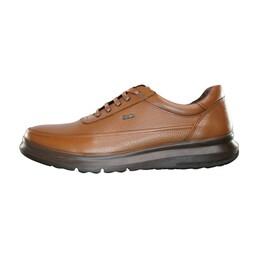 کفش طبی اداری مردانه برند فرزین مدل پولاپ  چرم طبیعی در دو رنگ عسلی و مشگی سایزبندی 40 تا 45 بندی و کشی 