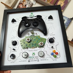 دسته بازی ایکس باکس (Xbox 360) قاب شده شیشه دار 