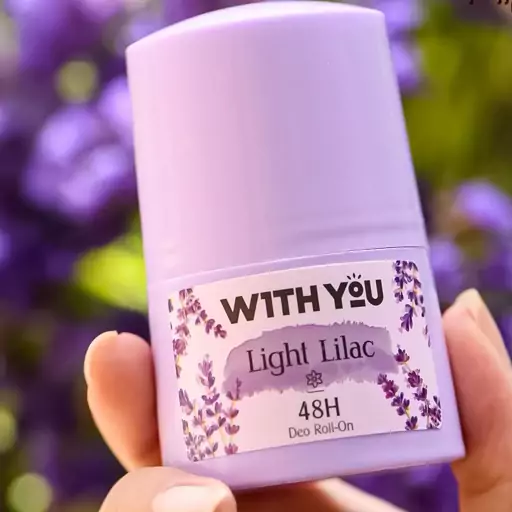 مام رول،دئودورانت ضد تعریق 48ساعته ویت یو with you مدل light lilac