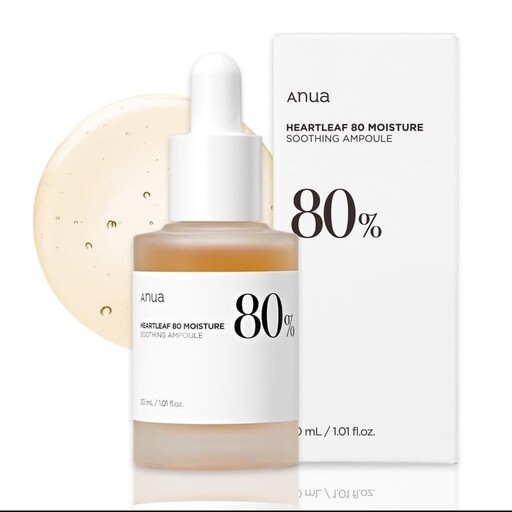 سرم تسکین دهنده و مرطوب کننده آنوا Anua Heartleaf 80Moisture Soothing Ampoule
