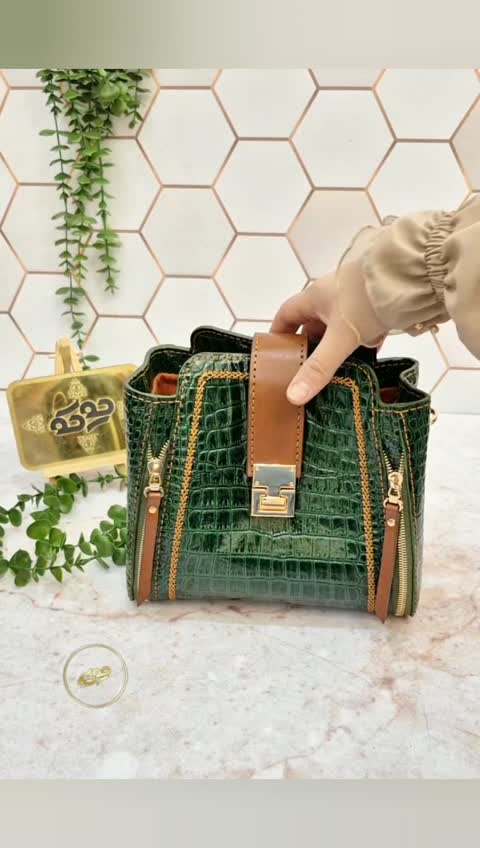 کیف چرم طبیعی دستدوز 