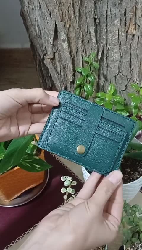 کیف کارتت چرم طبیعی دستدوزز
