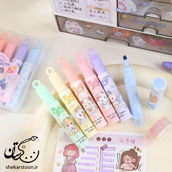 هایلایتر عطری فانتزی 6 رنگ NO 982