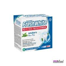 پودر تمیزکننده دندان اسموکرز فوریش وایت Favori Fresh White Smokers Tooth Cleaning Powder 50g حاوی زغال فعال، ضد لک قهوه 