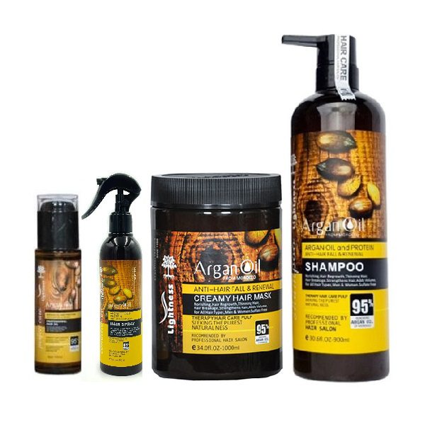 پک چهار عددی مراقبت مو لایتنس (شامپو+ماسک+اسپری دوفاز+روغن مو) (واردات قانونی ارسال از منطقه آزاد ارس)