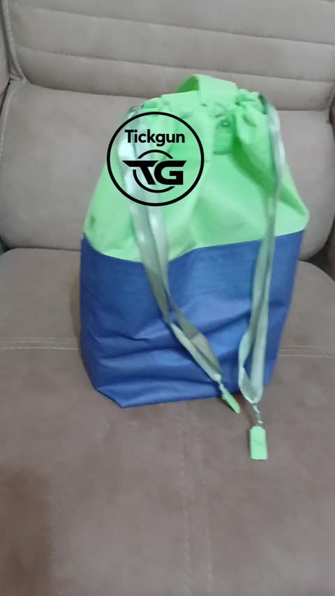 ساک دستی کوله شو پارچه ای دو رنگ 