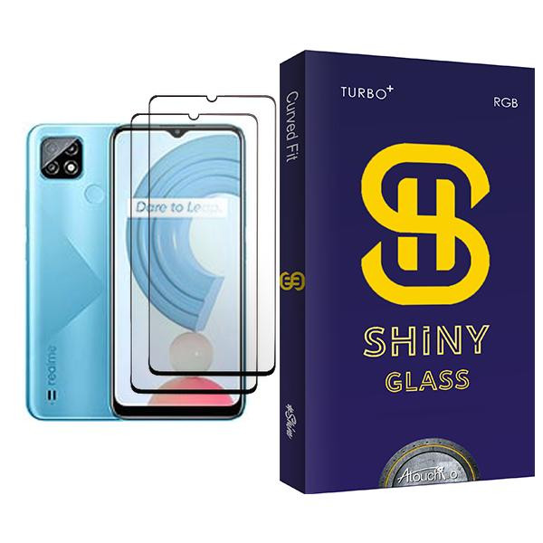 محافظ صفحه نمایش آتوچبو مدل Shiny Glass MIX002 مناسب برای گوشی موبایل ریلمی C21 بسته دو عددی