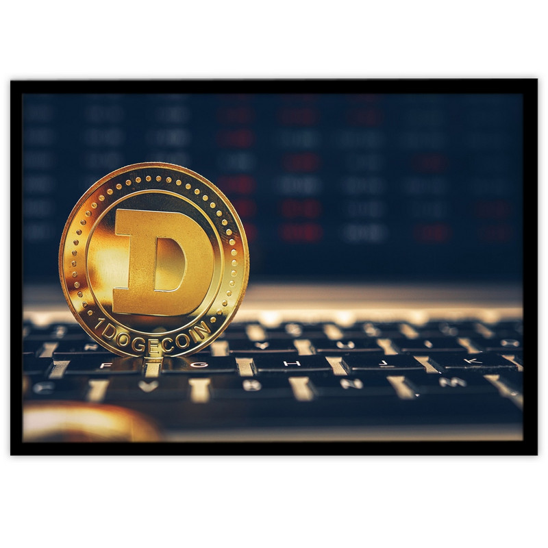 تابلو بکلیت طرح ارز دیجیتال دوج کوین مدل B-S2542 ارسال فوری مدل 1