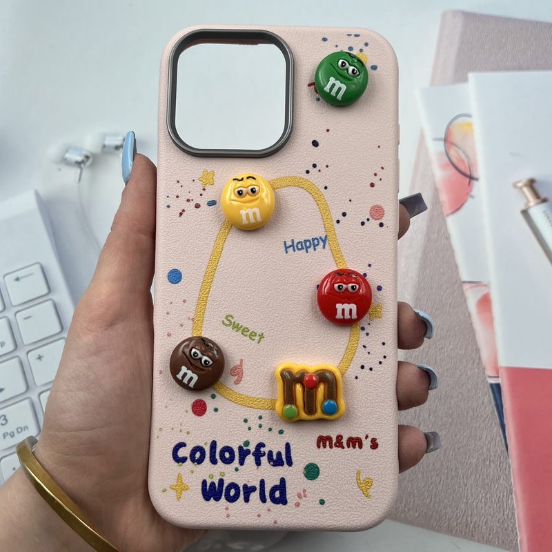 قاب گوشی iPhone 16 Pro Max آیفون سیلیکونی Playful Case سیلیکونی عروسک برجسته لنز برجسته گلبهی کد 716539