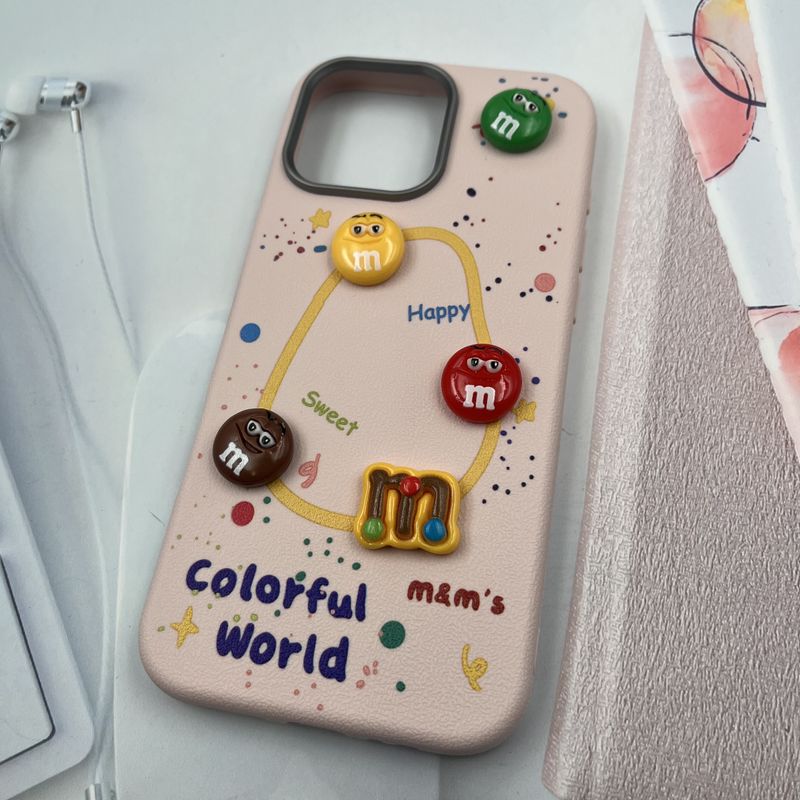 قاب گوشی iPhone 16 Pro Max آیفون سیلیکونی Playful Case سیلیکونی عروسک برجسته لنز برجسته گلبهی کد 716539