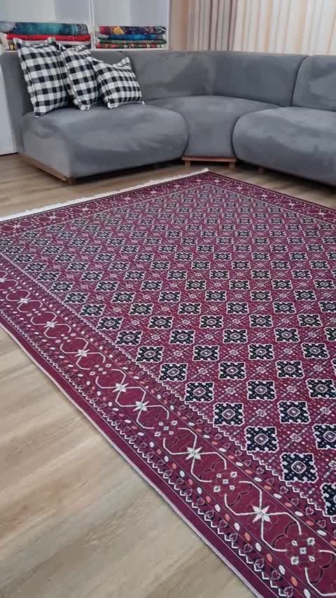 فرشینه مخمل کیفیت هایژنیک گوشتی +A طرح سعودی A125(پس کرایه)