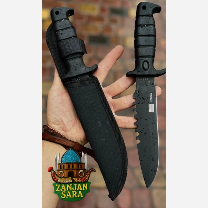 چاقو شکاری فولاد رنگی ضد زنگ وارداتی