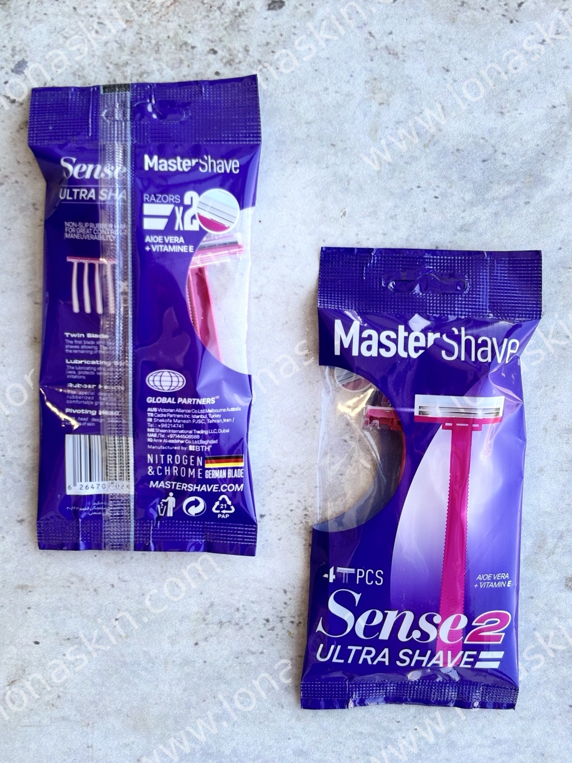 ژیلت مستر شیو2 لبه سنس اولترا شیو Sense Ultra Shave 2 Blade