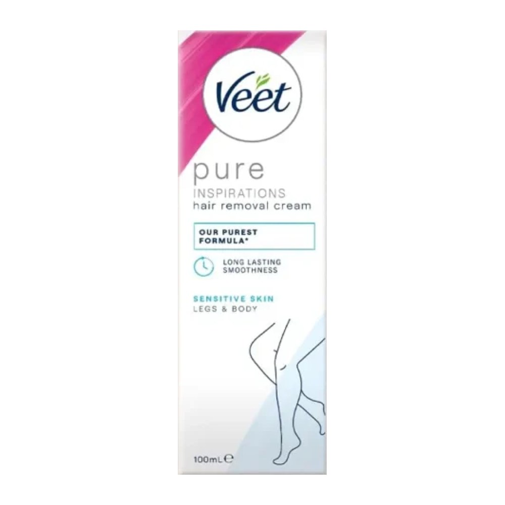 کرم موبر ویت Veet سری Pure مدل Sensitive Skin مناسب پوست حساس حجم 100 میل