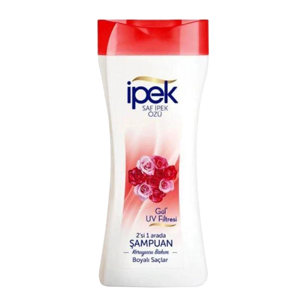 شامپو مناسب موهای رنگ شده Ipek مدل Gul UV Filtresi حاوی عصاره گل رز حجم 480 میل