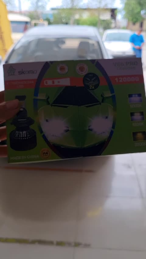 جفت هدلایت سه رنگ v66pro skomo برند لنزو اورجینال با گارانتی