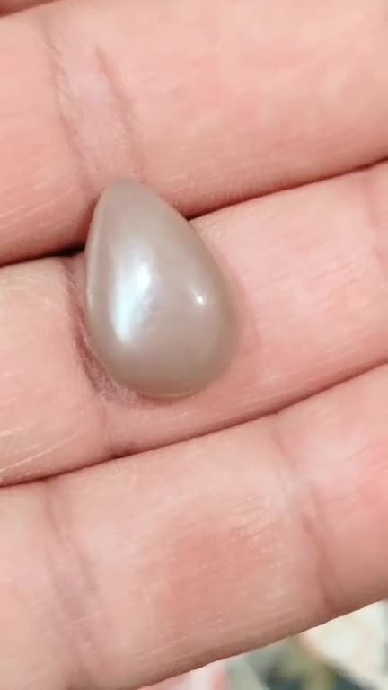 نگین سنگ طبیعی مون استون (سنگ ماه) تراش اشکی 