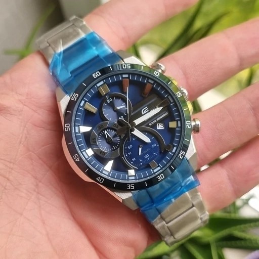 ساعت مچی کاسیو ادیفایس casio edifice EQS-940DB-1b بند و کیس استیل رنگ ثابت،مسترکوالیتی صفحه سرمه ایجدید