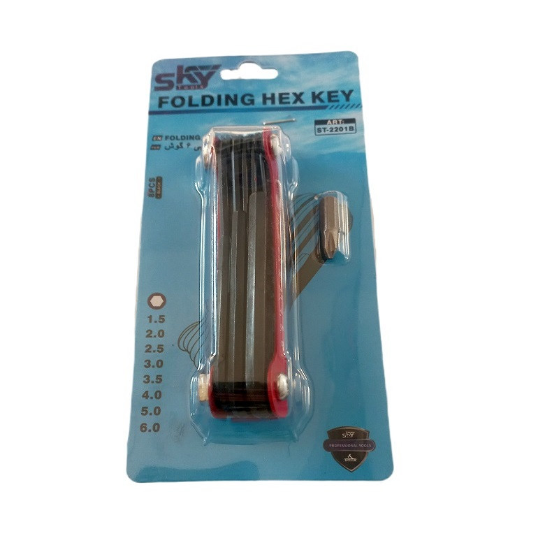 آچار آلن شش گوش اسکای مدل ST-2201B مجموعه 8 عددی
