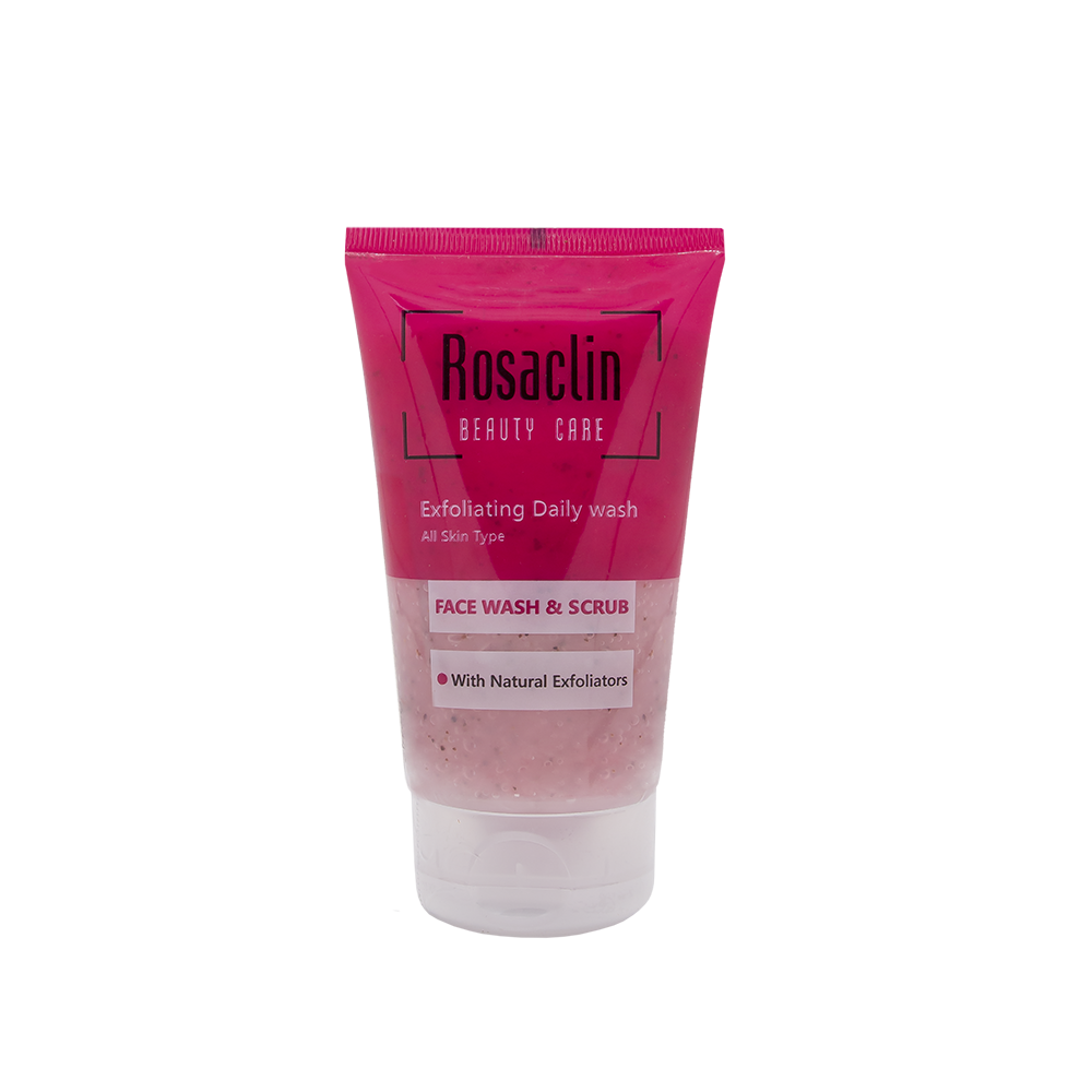 ژل شستشو صورت لایه بردار رزاکلین مدل exfoliators حجم 150 میلی لیتر