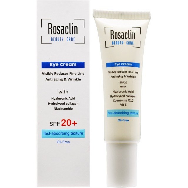 کرم دور چشم ضد چروک و آبرسان رزاکلین SPF20 حجم 30 میل