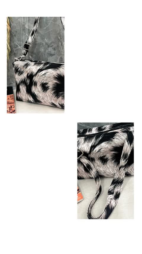 کیف دوشی پارچه ای جادار طوسی