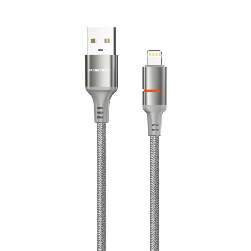 کابل تبدیل فست USB-A به لایتنینگ پرودو مدل LED Light Cable طول 1.2 متر