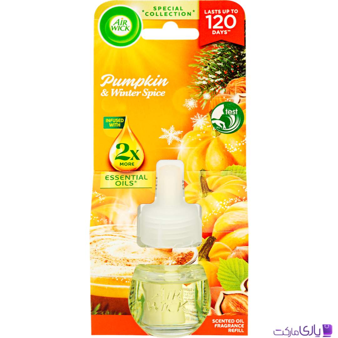 یدک خوشبو کننده هوا برقی ایرویک با رایحه کدو حلوایی و ادویه زمستانی حجم 19 میل