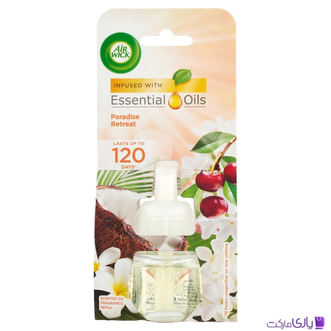 یدک خوشبو کننده هوا برقی ایرویک با رایحه نارگیل، شکوفه بادام و گیلاس حجم 19 میل