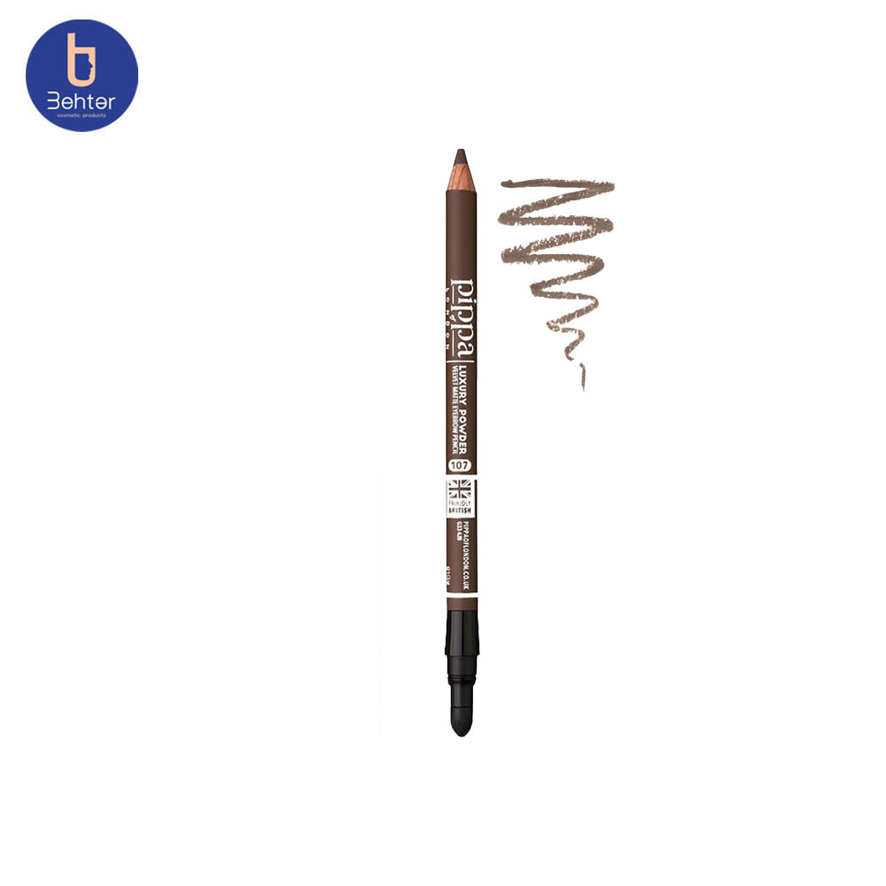 مداد ابروی پودری پرفکت شماره 107 پیپا Pippa Luxury Powder Velvet Matte Eyebrow Pencil107