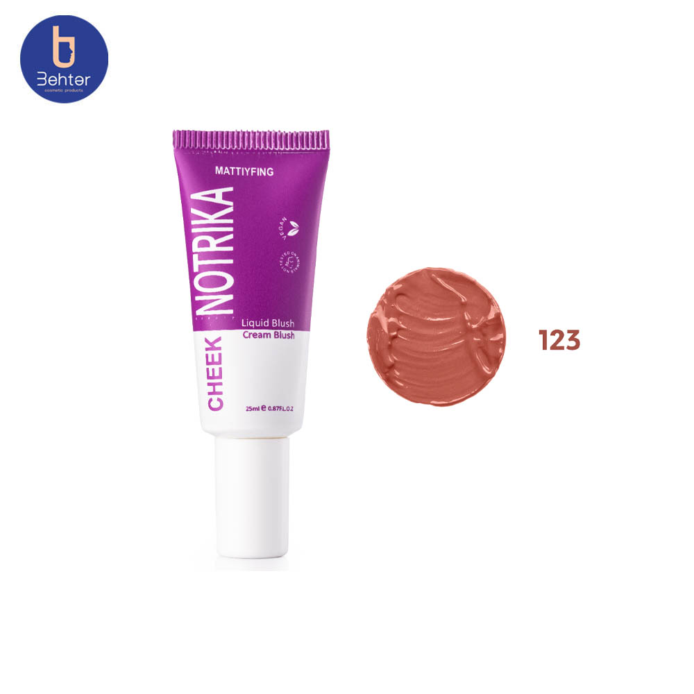 رژگونه شماره 123 نوتریکا Notrika Liquid Blush123