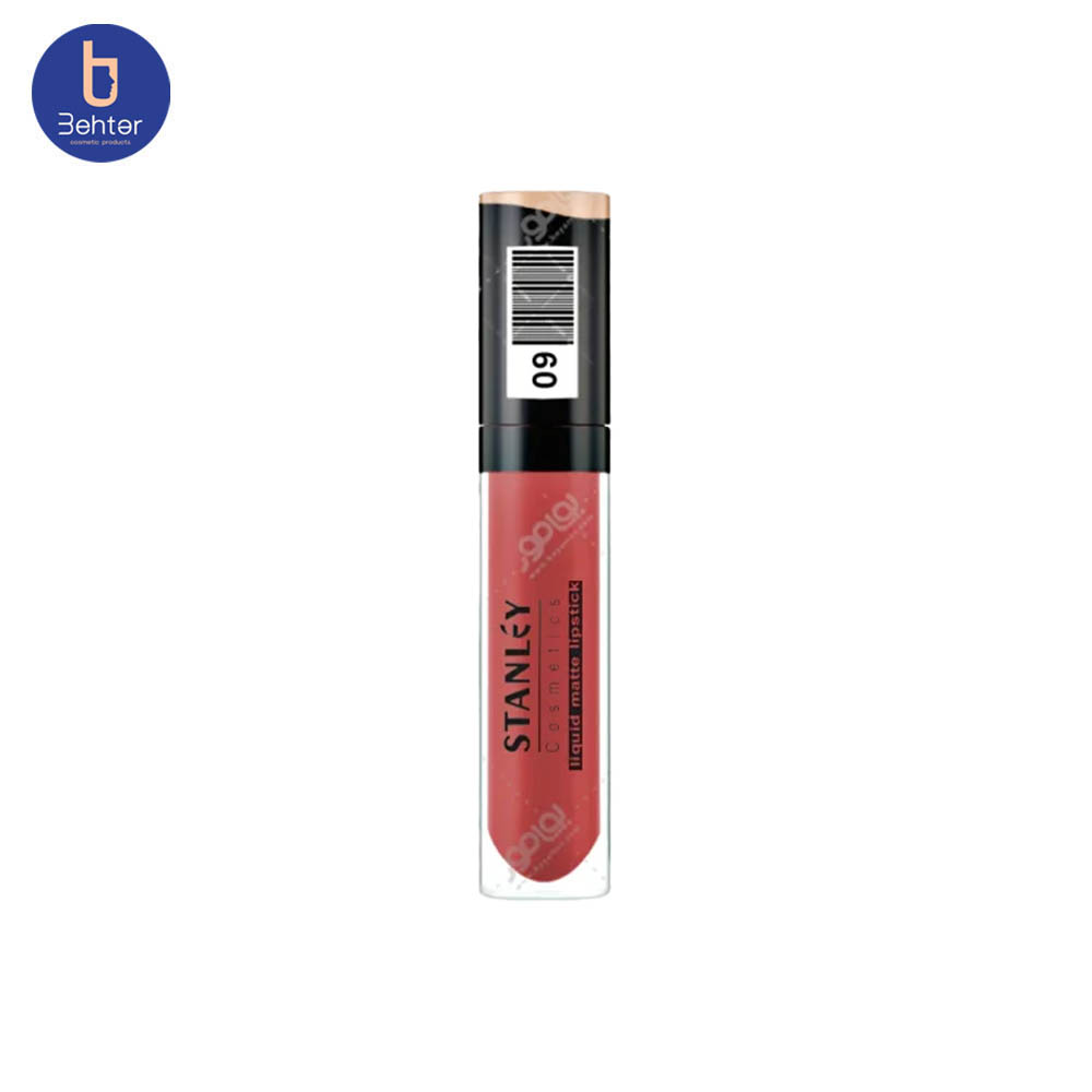 رژ لب مایع مات 24 ساعته شماره 9 استنلی Stanley 24-hour matte liquid lipstick9