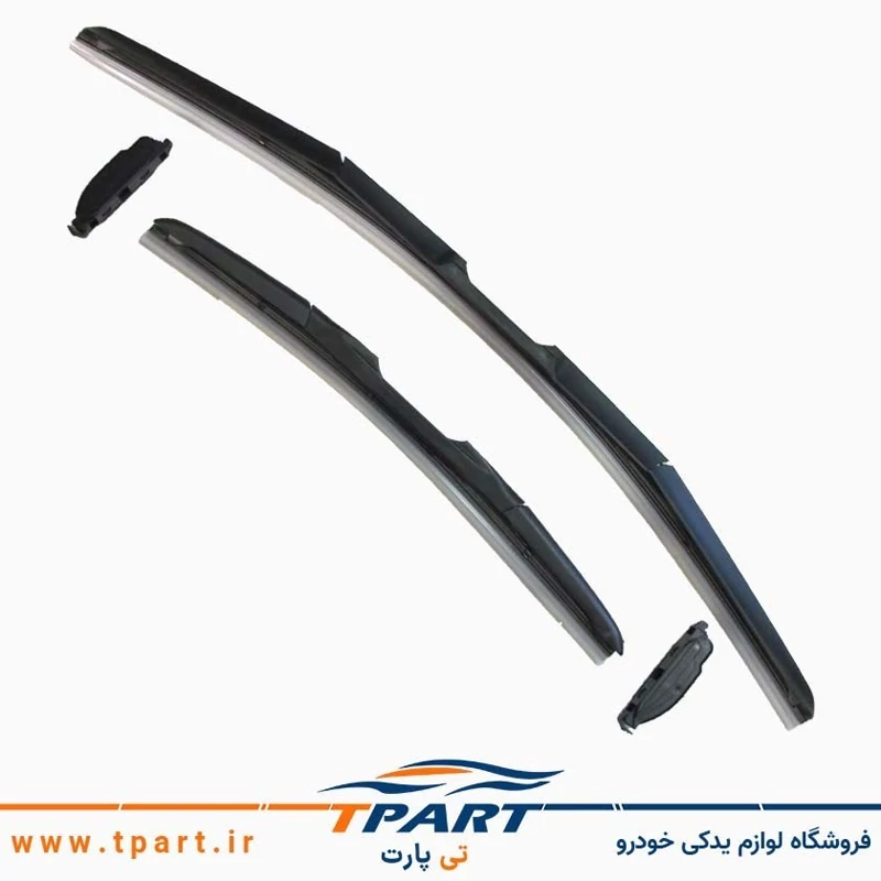 تیغه برف پاک کن جلو هیبریدی پژو 207 بسته دو عددی سایز 26*16